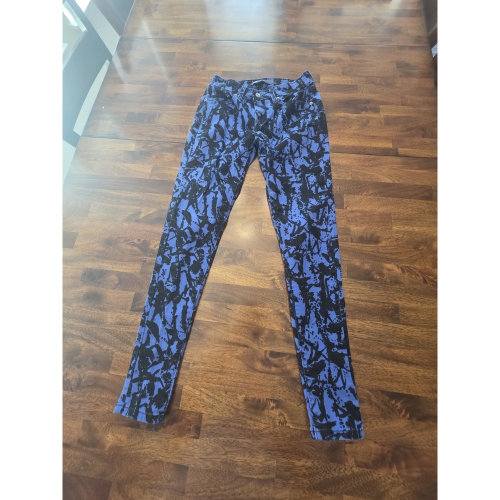Levis Legging W27 L30 Low Rise Slim Skinny Stretch Denim Jeans Blue Black